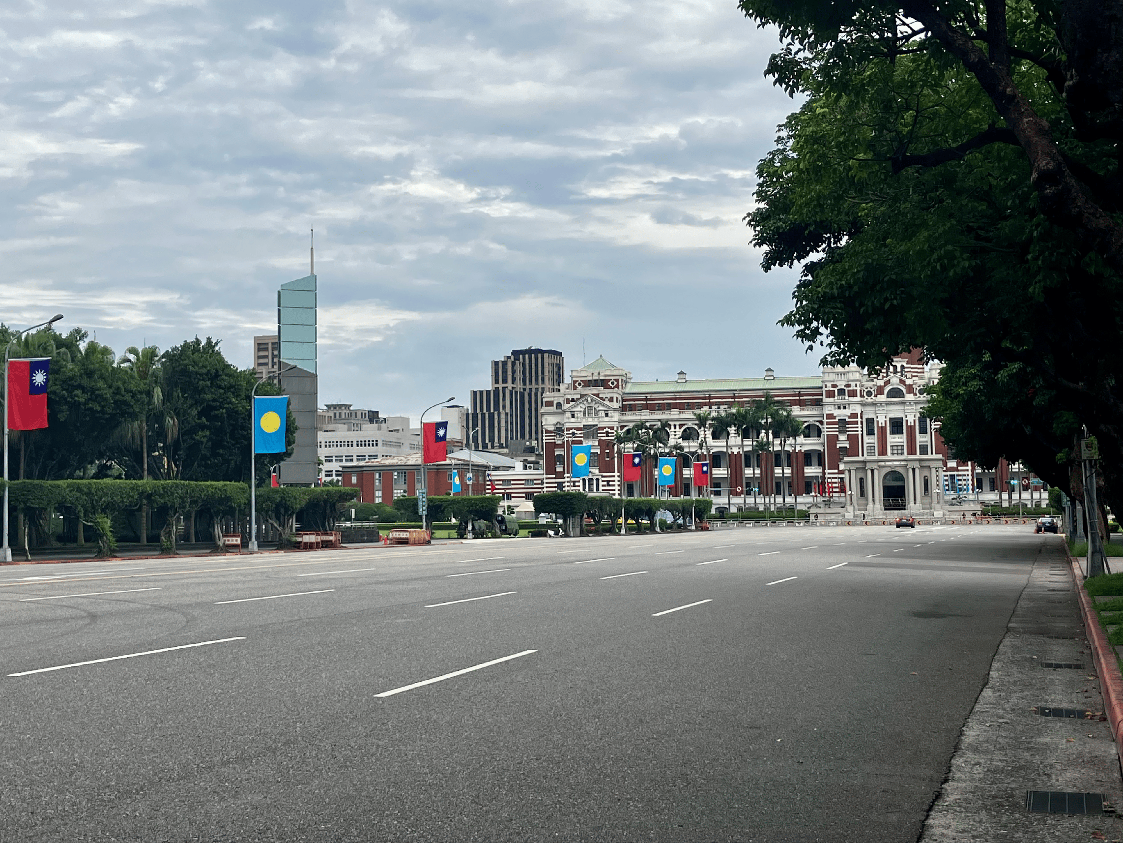 At the city center.