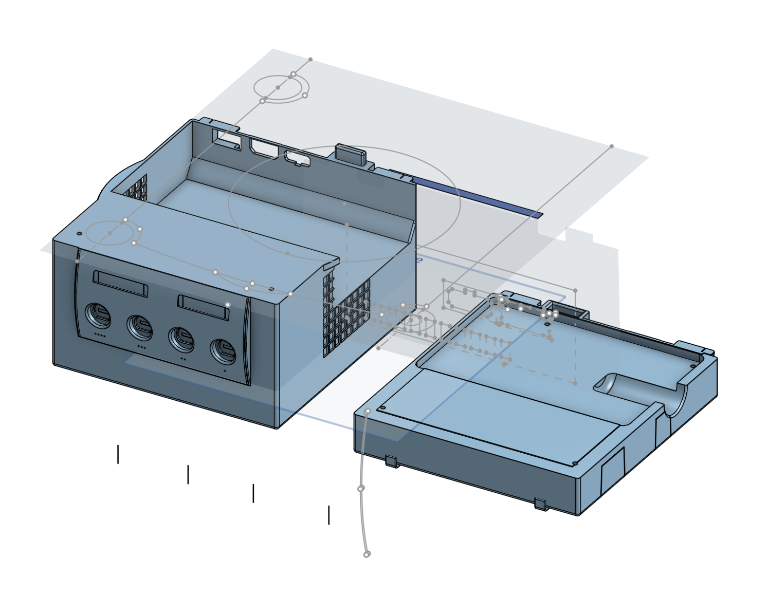 The model in Onshape.