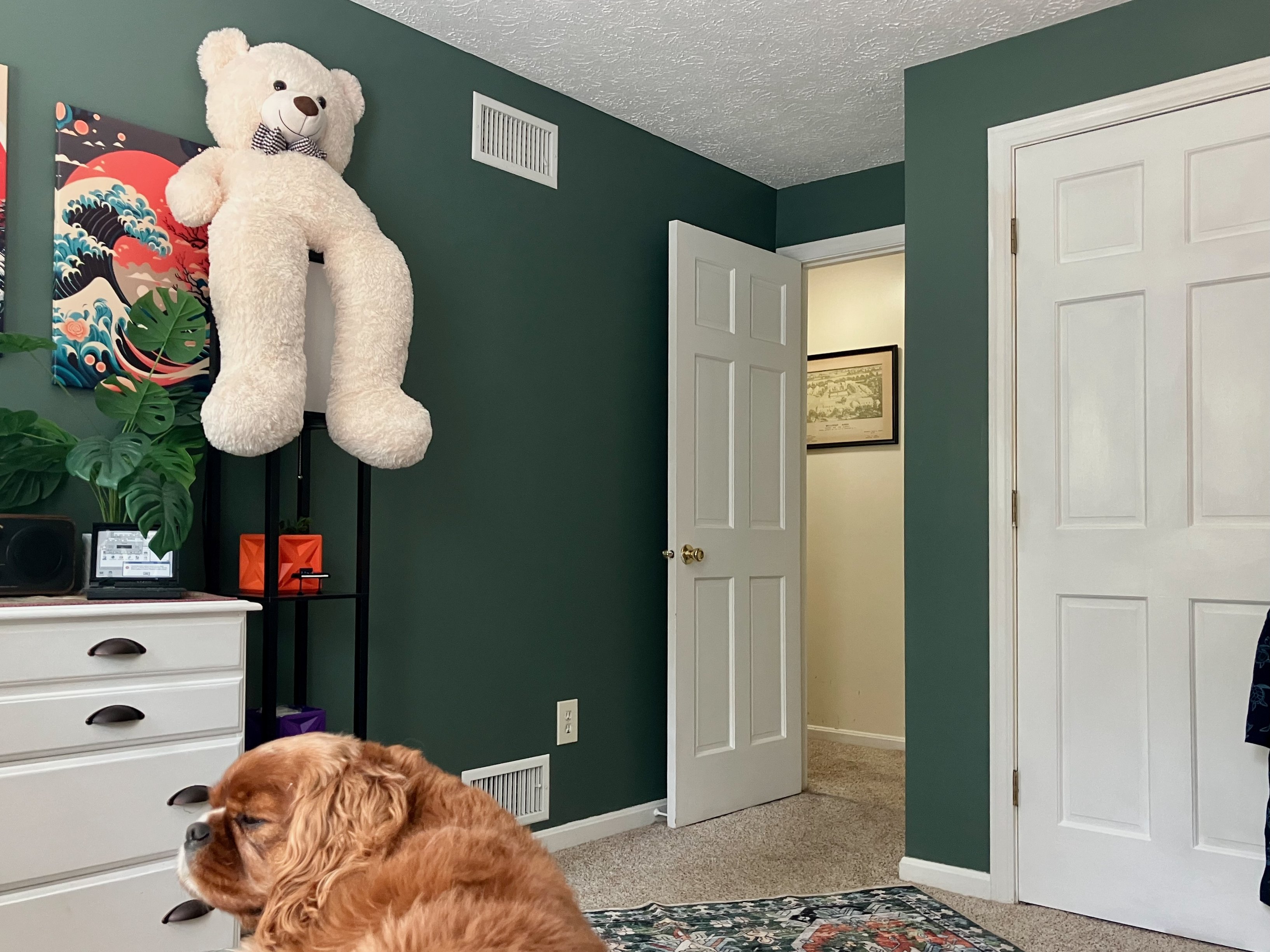 My bedroom at home.
